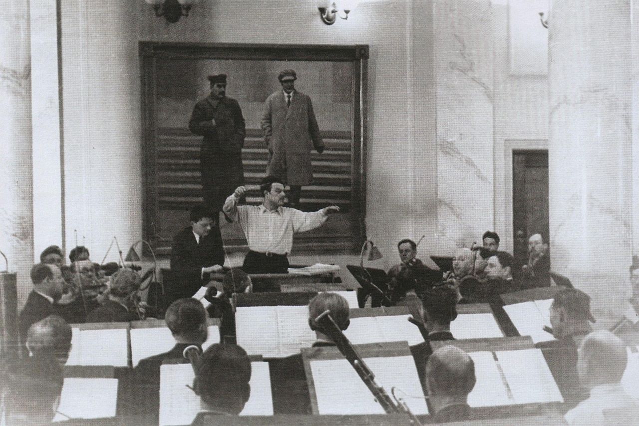 Шостакович репетиция Седьмой симфонии Куйбышев 1942